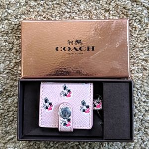 Coach💕Pink Key Chain